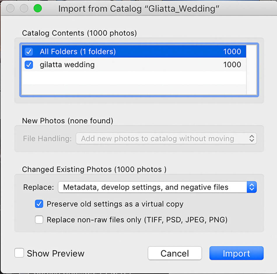 How to Import Files From Another Catalog in Lightroom - Evolve Edits